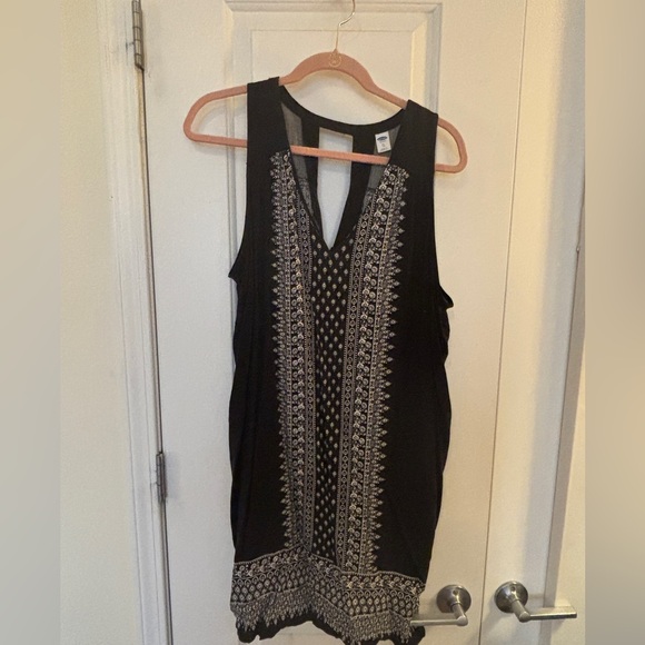 Old Navy Sleeveless dress in Black and White Patterned size XL EUC - Picture 2 of 4